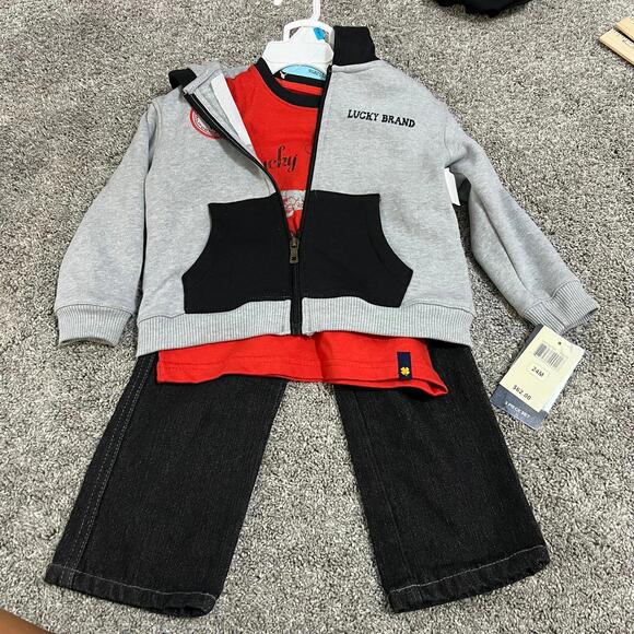 Lucky Brand Baby 3 Piece Outfit size 24 months NWT - Picture 1 of 5